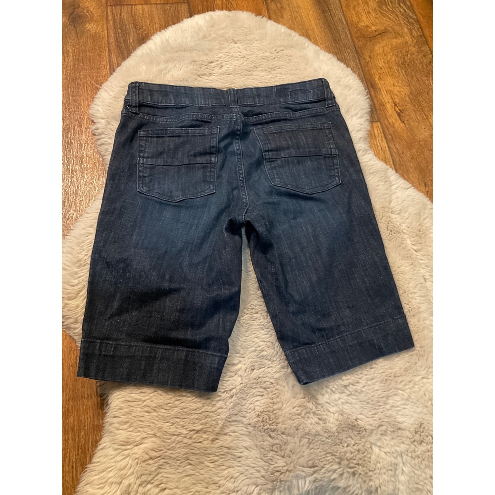 Kut From The Kloth Nicole Bermuda Shorts‎ Size 4 Dark Wash - Picture 6 of 8
